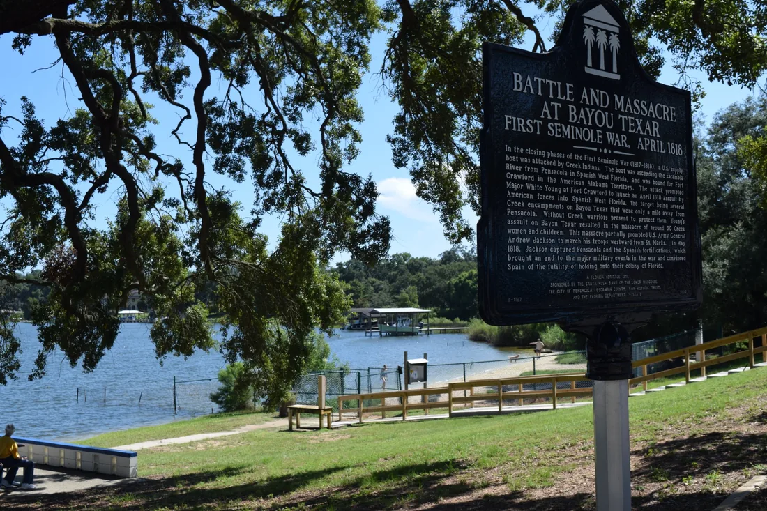 Bayview Park and Bayou Texar in East Hill, Pensacola