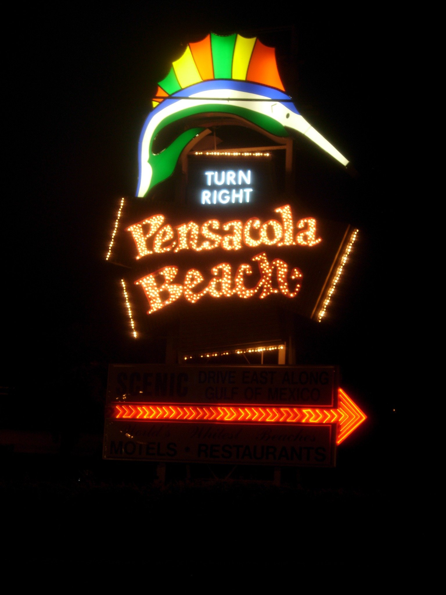 Pensacola Beach sign